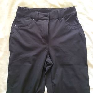 Black Lululemom City Sleek 5 pocket 7/8 Pant